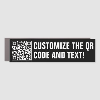 Custom Qr Code Car Magnet by trendyteeshirts at Zazzle