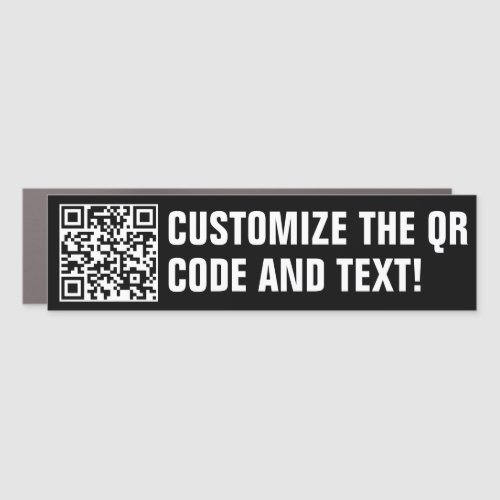 Custom QR Code Car Magnet