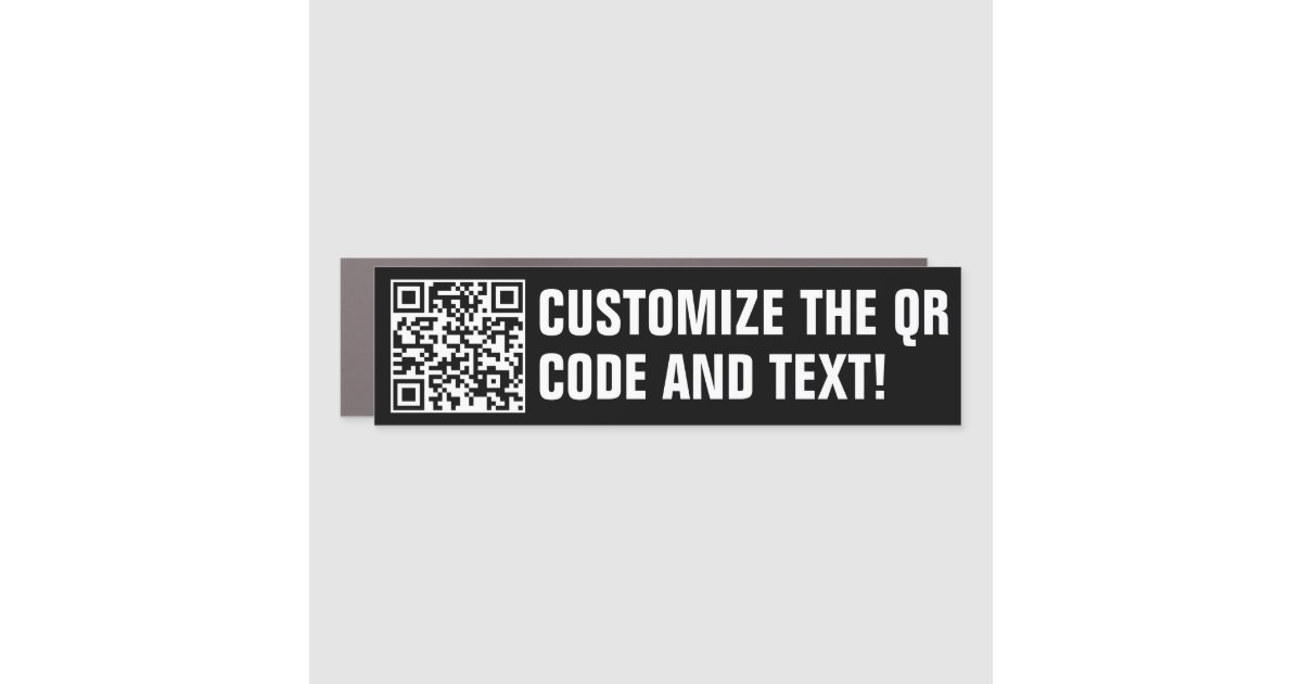 Custom QR Code Car Zazzle