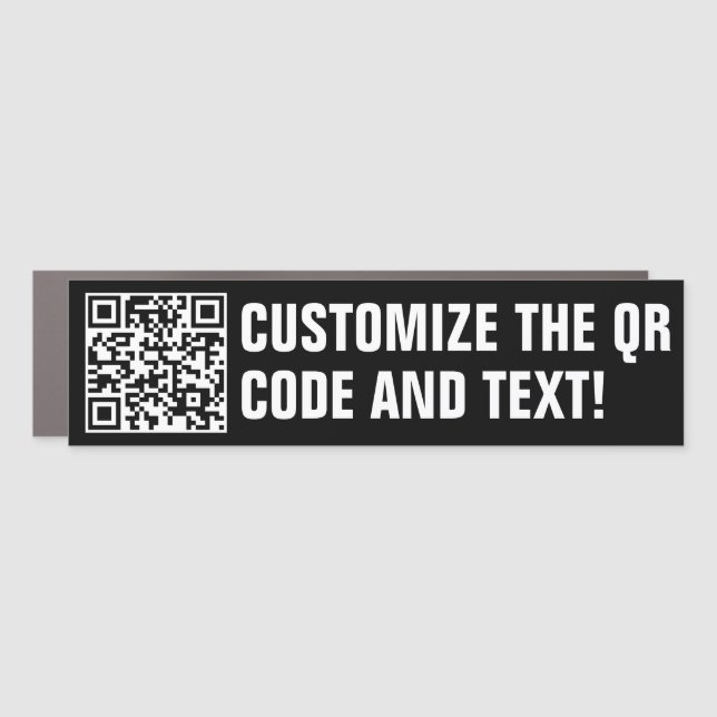 Custom QR Code Car Magnet (Front)
