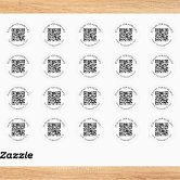 QR-code URL sticker 2.5 x 2.5 inches | Zazzle