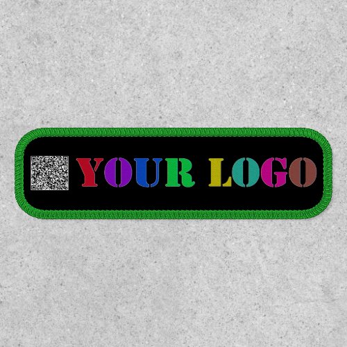 Custom QR Code Company Logo Patch _ Choose Color
