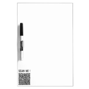 Custom QR Code Dry Erase Board