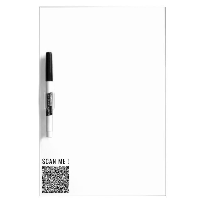 Custom QR Code Dry Erase Board Personalized (Front)
