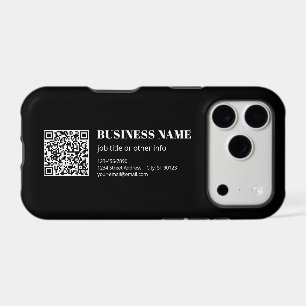 Custom QR code & Editable Retro-Modern Text iPhone 17 Pro Case