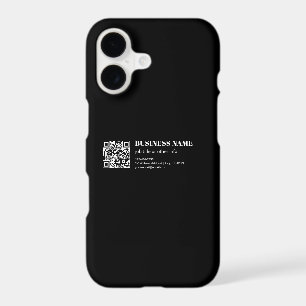 Custom QR code & Editable Retro-Modern Text iPhone 17 Case