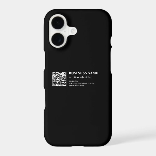 Custom QR code & Editable Retro-Modern Text iPhone 17 Case