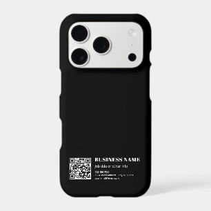 Custom QR code & Editable Retro-Modern Text iPhone 17 Pro Case