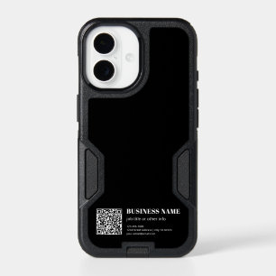 Custom QR code & Editable Retro-Modern Text iPhone 17 Case