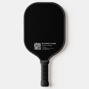 Custom QR code & Editable Retro-Modern Text Pickleball Paddle