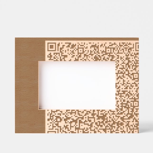 Custom QR Code Etched Frames Personalized Gift (Front)