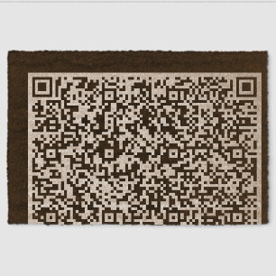 Custom QR Code Fiber Doormat