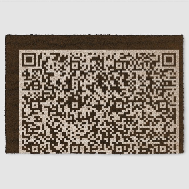 Custom QR Code Fiber Doormat (Front)