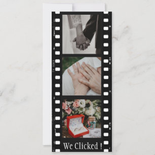 Custom QR Code Film Strip Photo Booth Bookmark Save The Date
