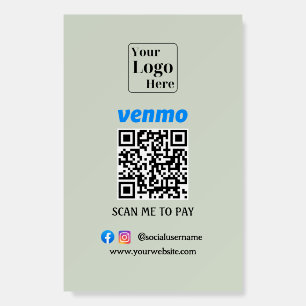 Custom QR code Foam Boards for Easy Payments