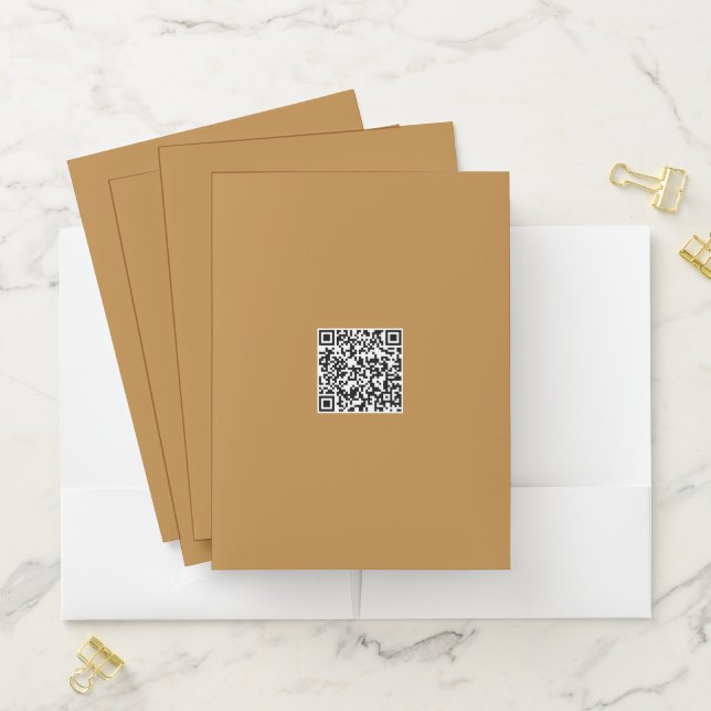 Custom QR Code Folder for Business Branding (In Situ)