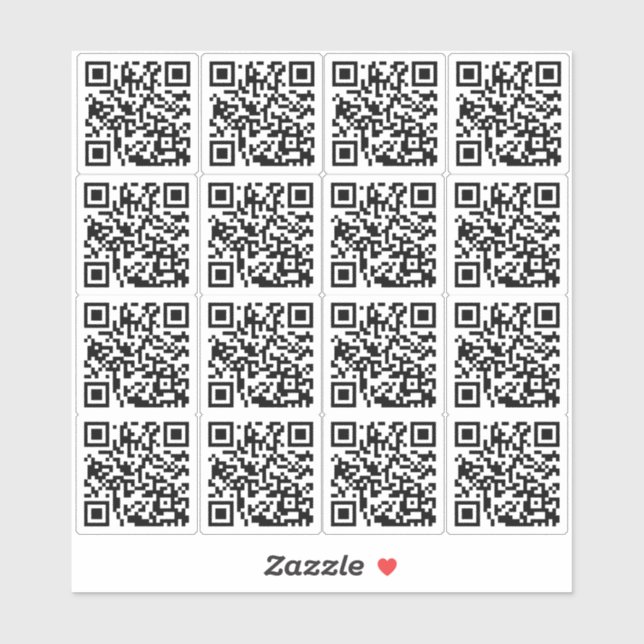 Custom QR Code for Business Custom Cut Vinyl Sticker (Sheet)