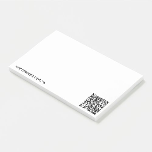 Custom QR Code Info and Text Business Sticky Notes