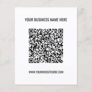 Custom QR Code Info Name Website Flyer Promotional
