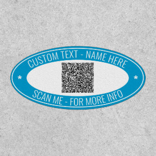 Custom QR Code Info Text and Colors Stamp Patch