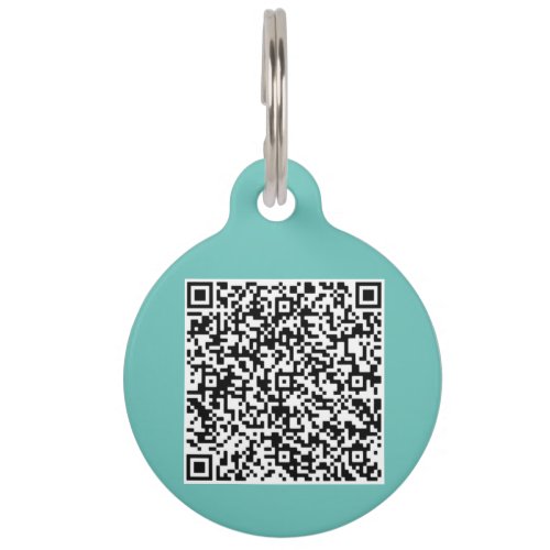Custom QR Code Info Your Pet ID Tag Personalized