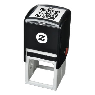 Custom QR Code Instagram Rubber Stamp