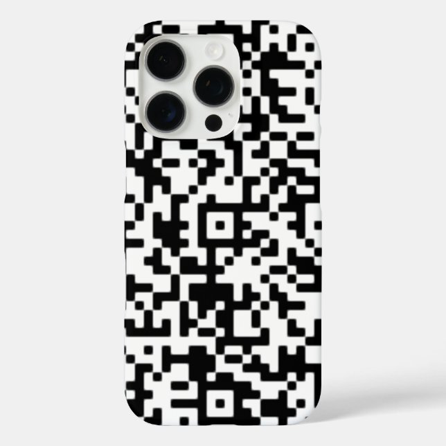 Custom QR Code iPhone Case (Back)