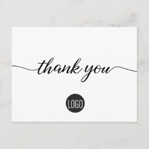 Custom QR CODE logo Business template Postcard