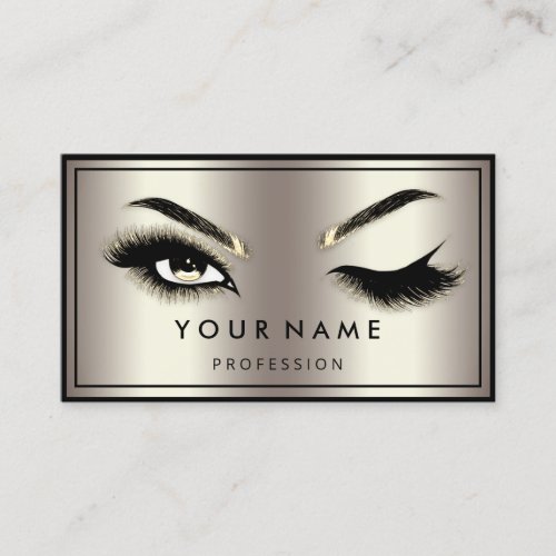 Custom QR CODE Logo Eyelashes Extension Business Card