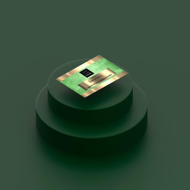 Custom QR CODE Logo Green Lemon Business Card (Creator Uploaded)