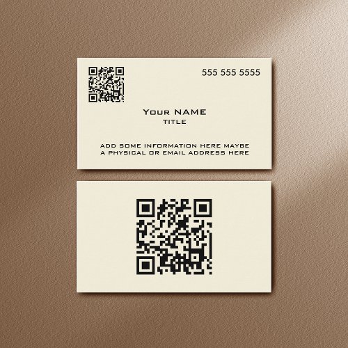 Custom QR Code Modern Bone Business Card