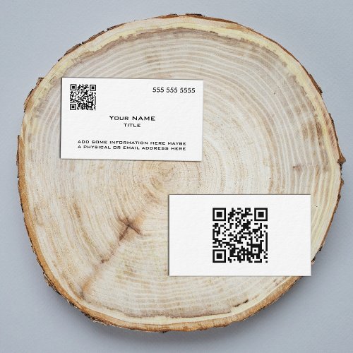 Custom QR Code Modern Business Card Templates