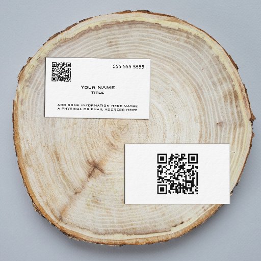 Customizable Custom QR Code Modern Business Card Templates