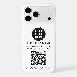 Custom QR Code Modern Logo Minimalist iPhone 17 Pro Max Case