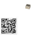 Custom QR Code Modern Minimalist Business Rubber Stamp | Zazzle