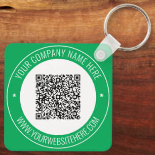 Custom QR Code Name Website Colors Keychain Gift