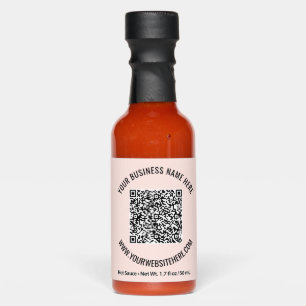 Custom QR Code Name Website Hot Sauces Example