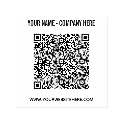 Custom QR Code Name Website Personalized Stamp
