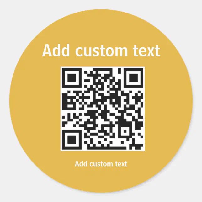custom QR code personalized promotion sticker | Zazzle