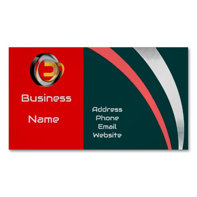 Custom QR code professional Business Card Magnet (Front)