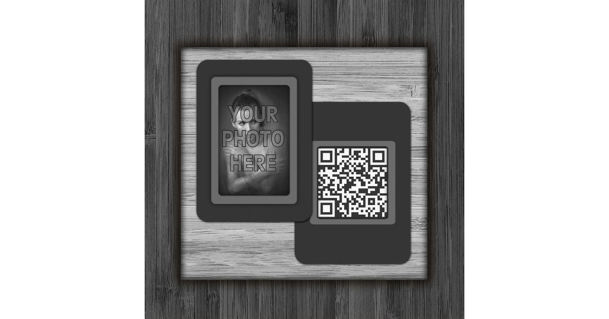 Custom QR Code Profile Photo Business Card | Zazzle