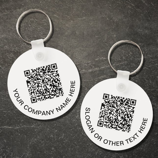 Custom QR Code Promotional Keychain (Creator Uploaded)