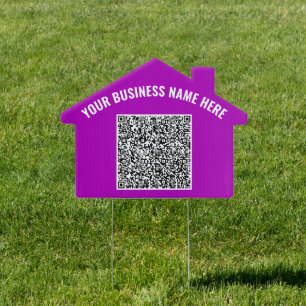 Custom QR Code Promotional Outdoor Sign Example