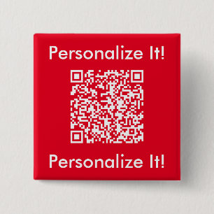 Custom QR Code Red Button