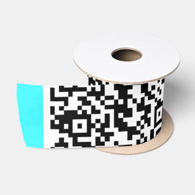 Custom QR Code Ribbon Design Your Own | Zazzle