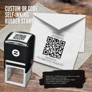Custom QR Code Rubber Stamp