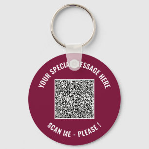 Custom QR Code Scan and Text Your Keychain Gift