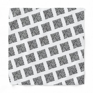 Custom QR Code Scan Info Bandana - Choose Colors