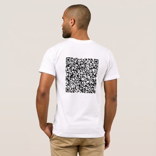 Custom QR Code Scan Info Funny Gift T_Shirt 