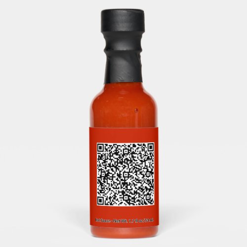 Custom QR Code Scan Info Hot Sauces _ Your Colors